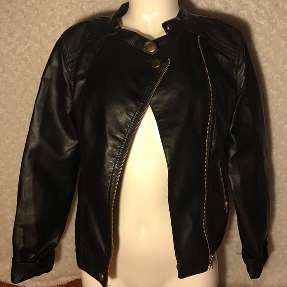 Black leather jacket - Picture 2 of 3